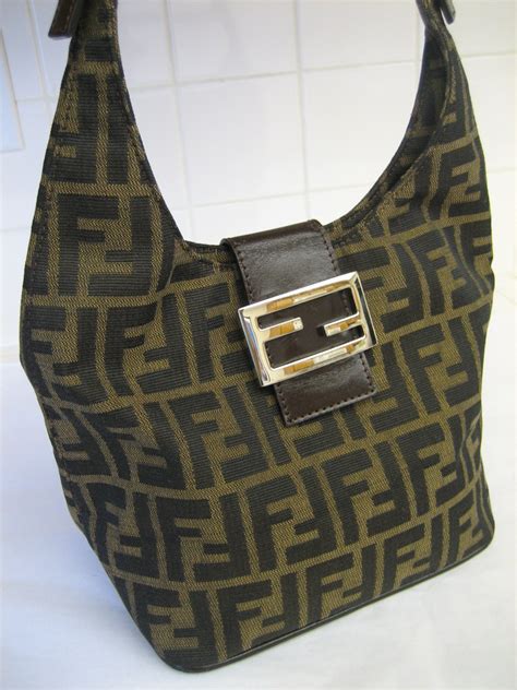 fendi zucca shoulder bag vintage|fendi zucca crossbody vintage.